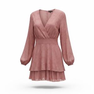 Elegant Pink Lace Dress